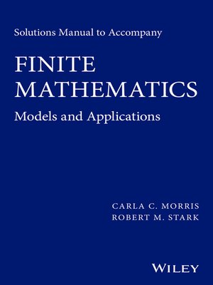 cover image of Solutions Manual to Accompany Finite Mathematics
